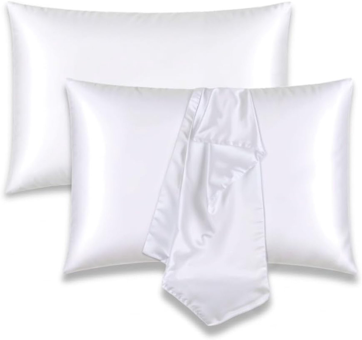 SnelShoppen 2-Pack Katoenen Kussenslopen Wit
