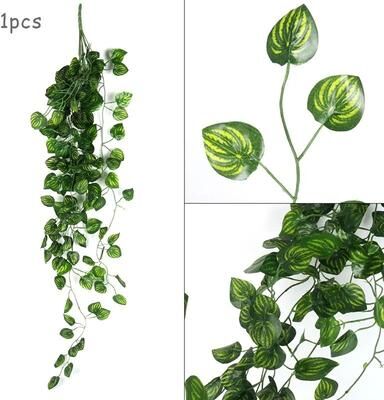 Uplift Essentials Artificial Hanging Ivy Creeper Realistic Green Leaf Garland & Hanging Vine For Home & Wedding Decor style B