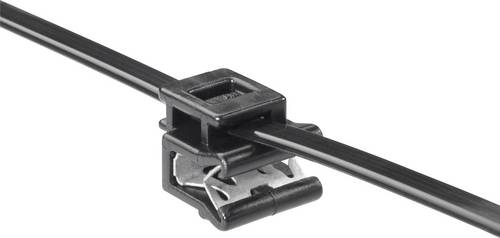 HellermannTyton 150-40591 T50ROSEC5A-MC5-BK-D1 Kabelbinder 200mm 4.60mm Schwarz Kabelbündelung seitlich zur Montage