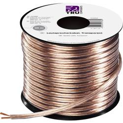 TRU COMPONENTS 1572262 Lautsprecherkabel 2 x 0.75 mm² Transparent 30 m