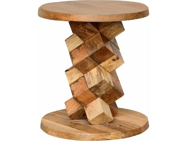 Beistelltisch GOODPRODUCT Battle , braun, B:40cm H:45cm T:40cm, Tische, Beistelltisch