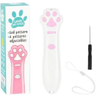 Uplift Essentials Ultimate Interactive Laser Cat Pointer & LED Teaser white