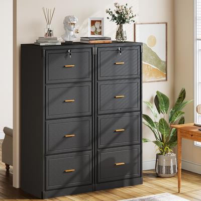 Bluebell 4-Drawer File Cabinet with Lock