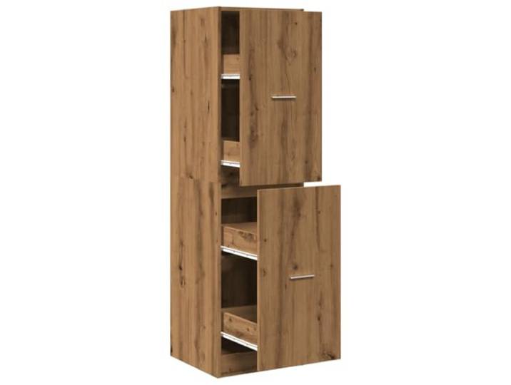 RJPLMFV Apothekerschrank Dub Artisan, 40 x 41 x 144,5 cm, Verbundholz Stabiles Holzwerkstoff, Metallschienen, elegante Griffe, Wandbefestigung im Lieferumfang enthalten, vielseitig einsetzbar