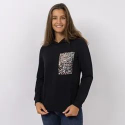 DINE 'N' DANCE Sweatshirt mit Kapuze langarm figurumspielend
