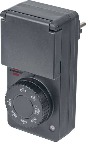 Brennenstuhl 1506120 Zeitschaltuhr analog 1800 W IP44 Dämmerungsfunktion