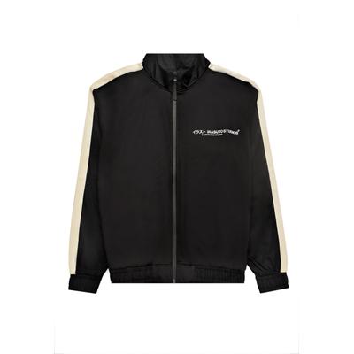 Trainingsjacke IRASUTO STUDIOS "Irasuto Studios TRICOTE TRACK TOP", Herren, Gr. XL, schwarz, 100% Polyester, mehrfarbig, normal, amerikanischer Ausschnitt, Jacken Trainingsjacke