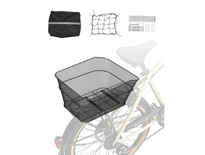 VEVOR Panier Arrière de Vélo Pliable Fil Métallique