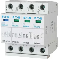 Eaton (Installation) Überspannungsableiter steckbar,3-polig+N,385VAC SPCT2-385-3+NPE