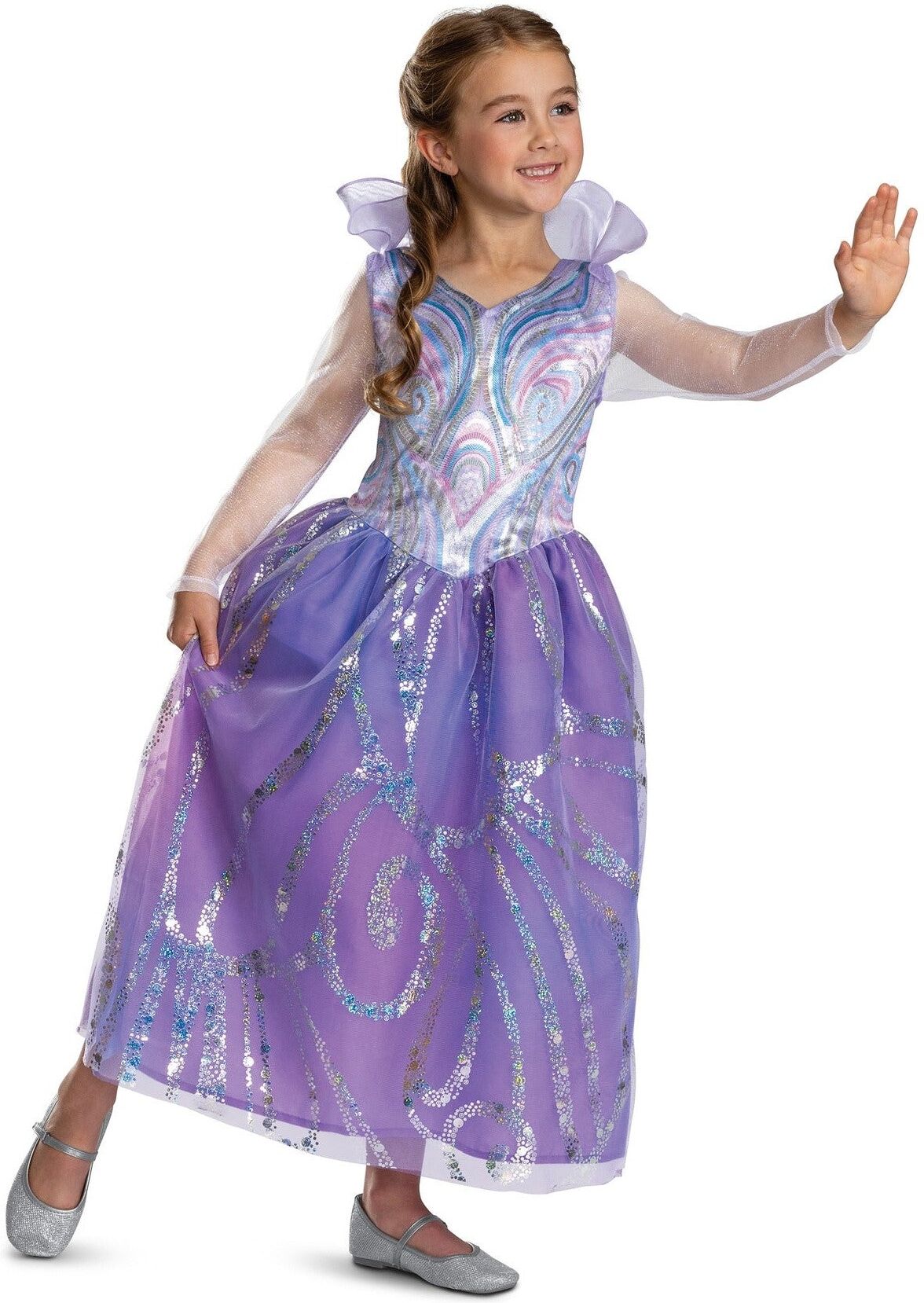Wicked: For Good Glinda Deluxe Costume, Ages 7–8, Officially Licensed, Universal Pictures, Disguise Brand