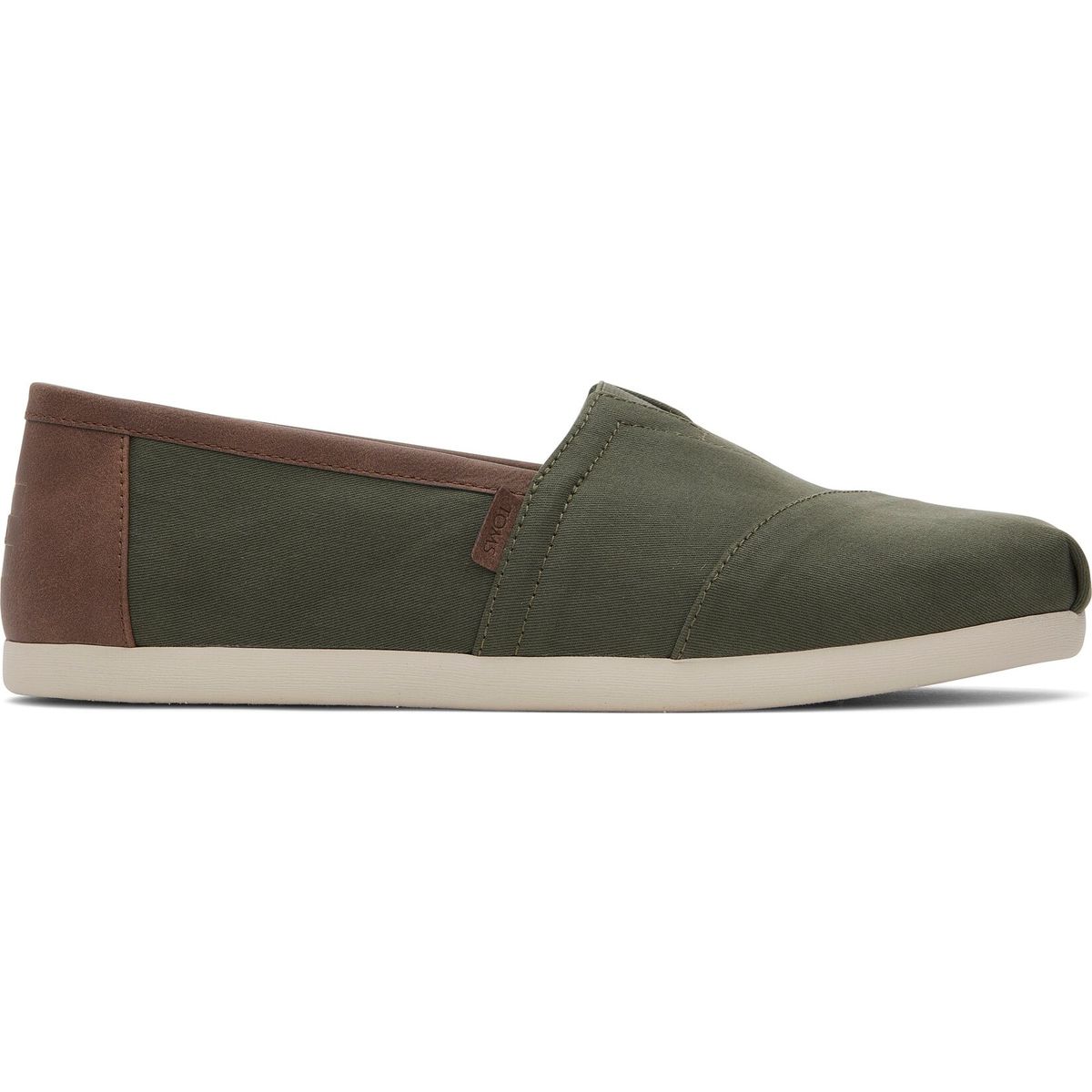 Toms Alpargata Classic dark sage brushed twill/ tan synthetic trim 41 10020879-41