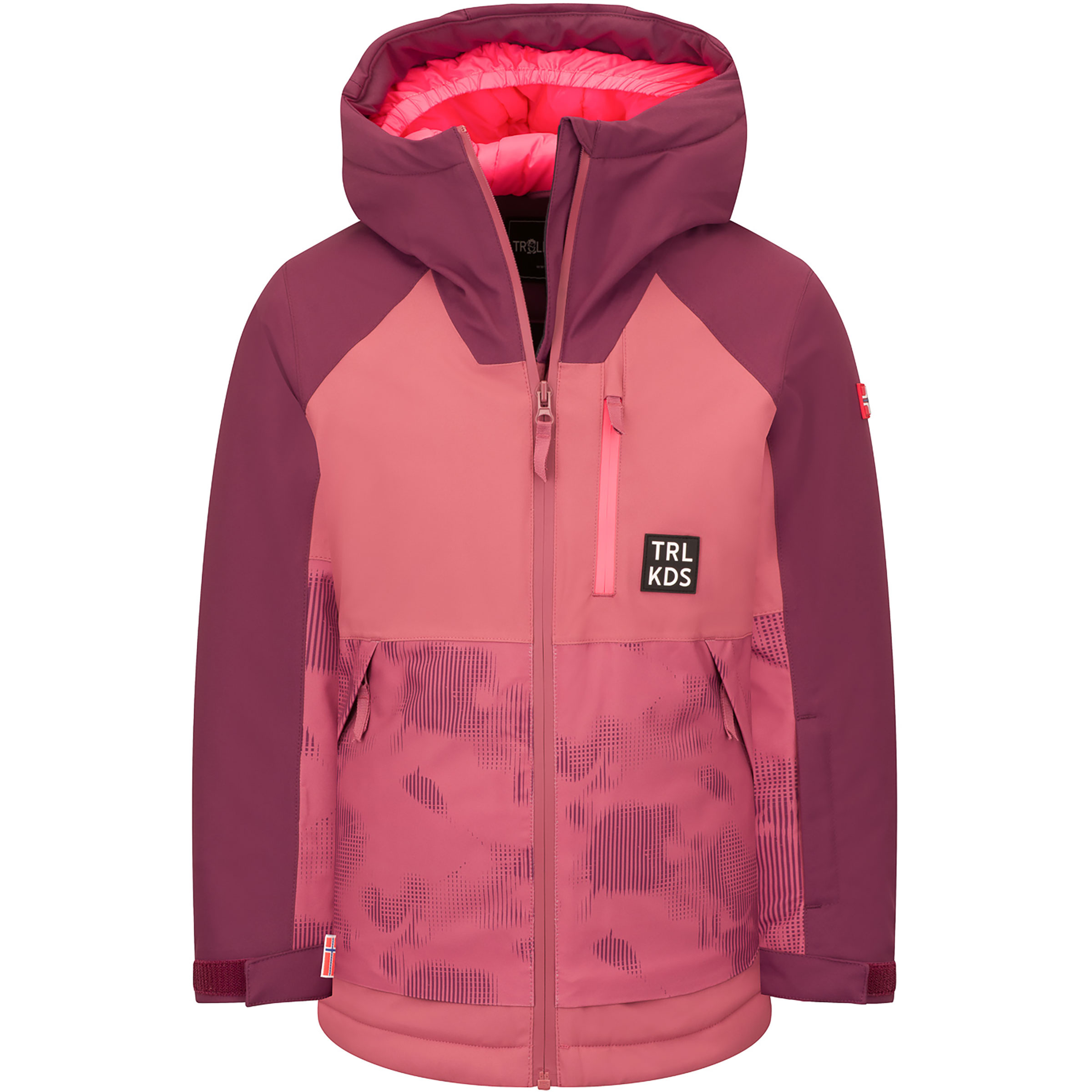 Trollkids Girls Lifjell XT Kinder Isolationsjacke rosa Größe 110 Skifahren Wasserdicht