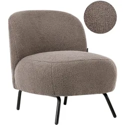 SESSEL Bouclé Taupe Kumla
