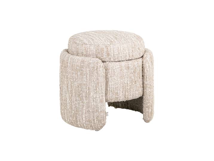 Design Hocker „Cupid“ Beige Angora Richmond Interiors
