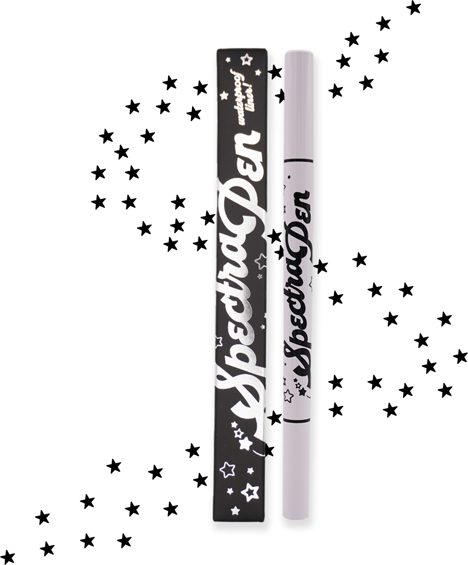 Star Black Spectra Pen - Stamp & Eyeliner Pen - Glisten Cosmetics