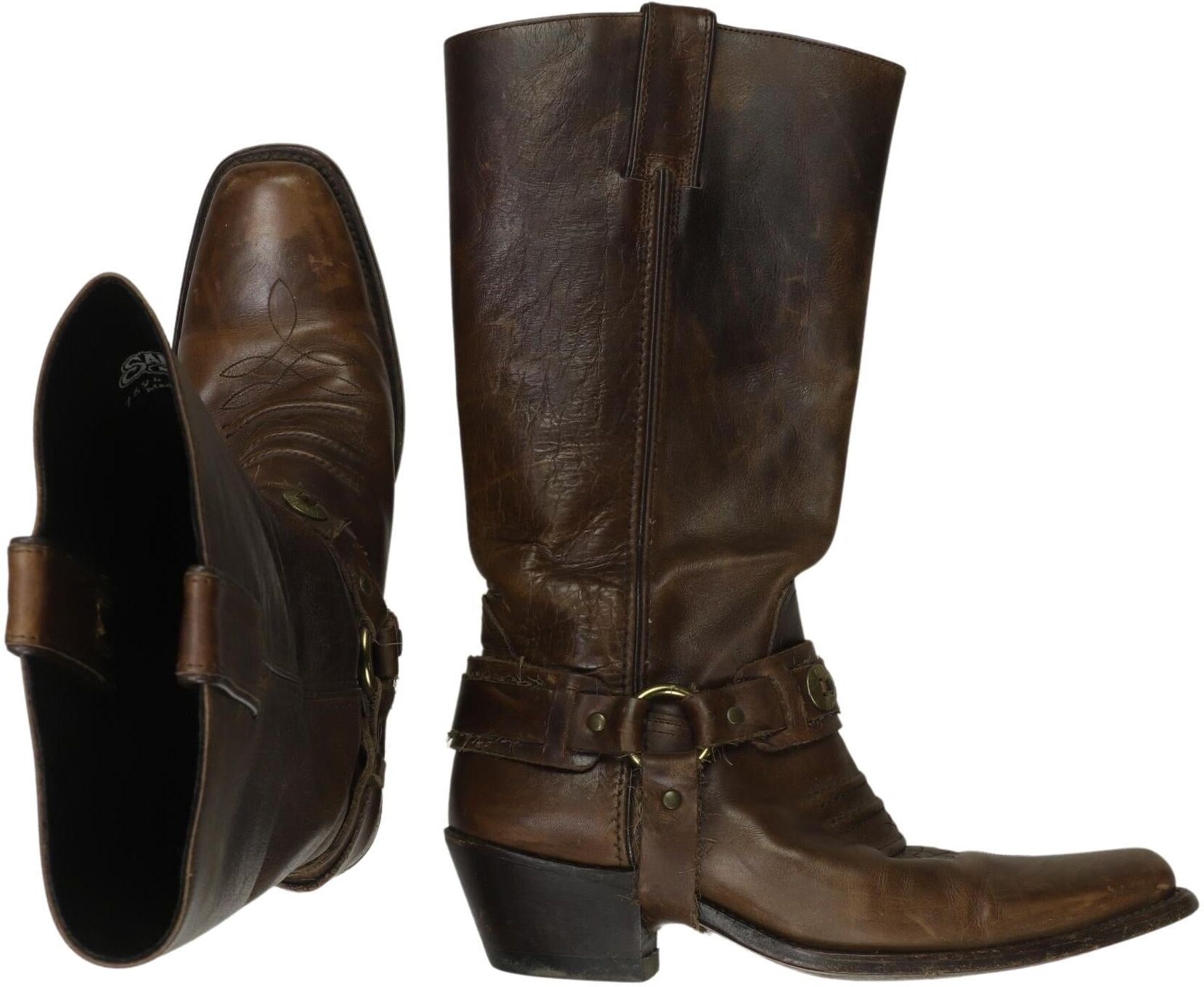 Sancho Boots Damen Stiefel, Braun, Gr. EU 38, kein / Etikett - Second Hand