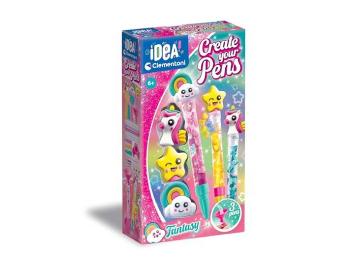 IDEA Fantasy Pens Kit 3 Stylos Personnalisables Accessoires Dès 6 Ans