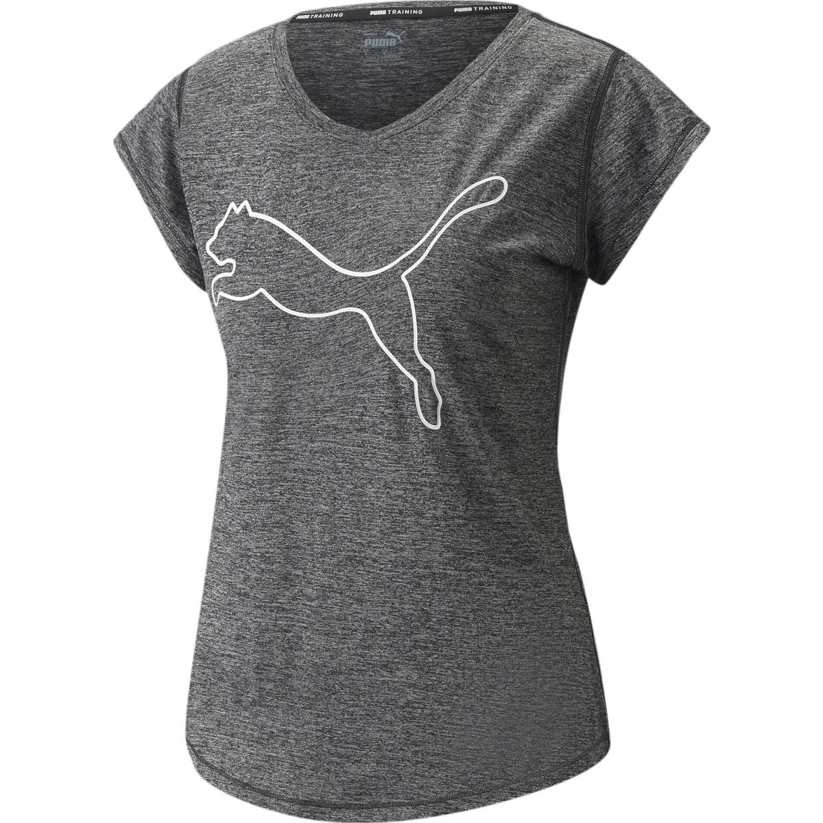 Puma Train Favorite Heather Cat Tee puma black heather (01) S 522418-01-S