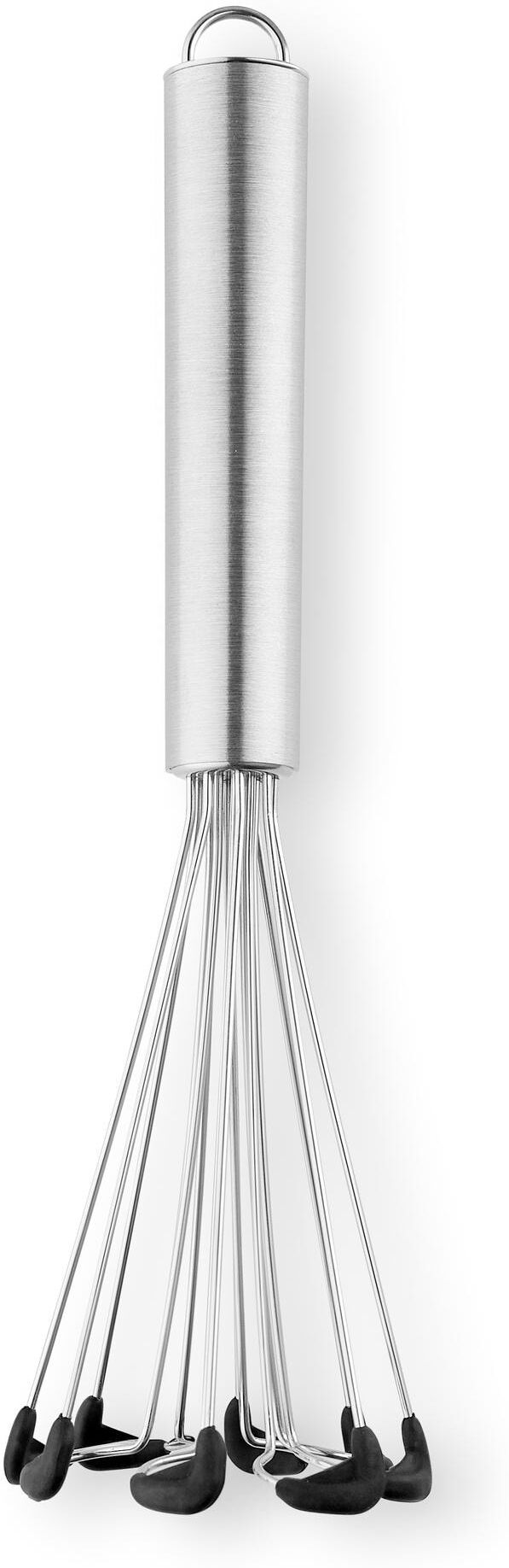 Schneebesen EVA SOLO "mit Silikon 20cm", silber (silberfarben), Edelstahl, Schneebesen, Schneebesen silberfarben Einheitsgröße