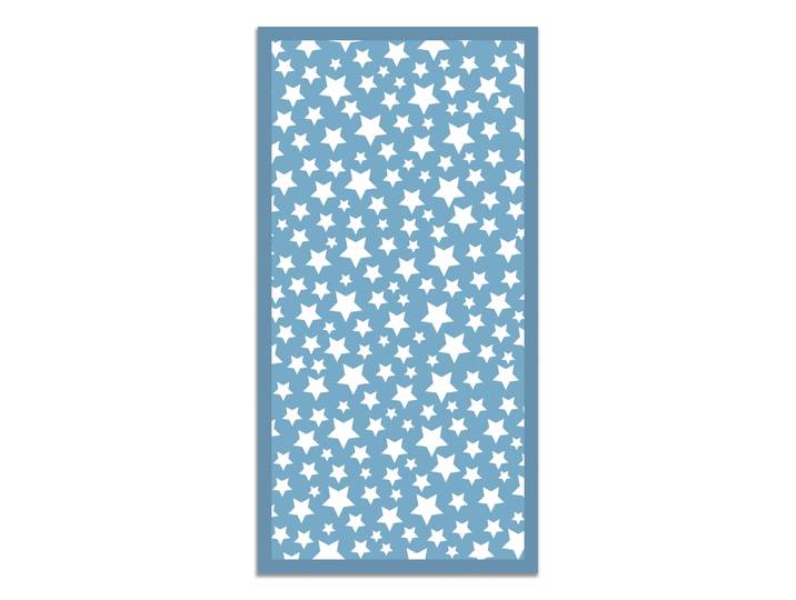 Tapis vinyle étoiles bleu 120x160cm
