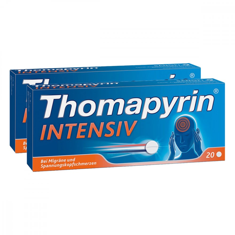 A. Nattermann & Cie GmbH Thomapyrin® INTENSIV – bei Migräne & Spannungskopfschmerzen 08100177