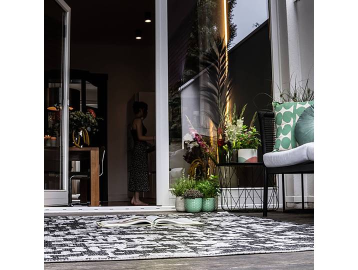 Outdoorteppich My Tallinn Typ C Grau/Grau Nylon 120 x 170cm