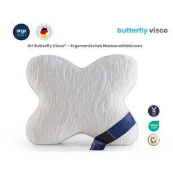 Arga Home AH Butterfly Visco Komfortkissen für Seiten- und Rückenschläfer – 53x42 cm