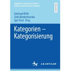 Kategorien – Kategorisierung, Fachbücher von Igor Trost, Irmtraud Behr, Zofia Berdychowska