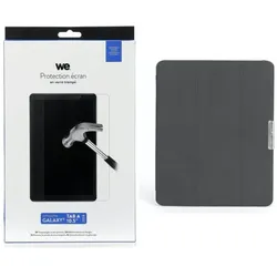 We-Vibe Bundle Etui tablette Samsung Tab A 10,5 2018 + Verre trempé - Galaxy A 10,5. (Samsung Galaxy Tab A 10.5 (2018)), Tablet Hülle