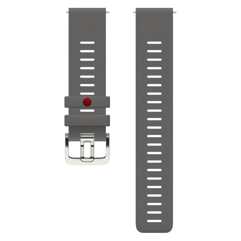 Polar Wrist Band 22mm Fkm Gry M/L (22 mm, Fluoroelastomer, Technical Fiber) (910110567)