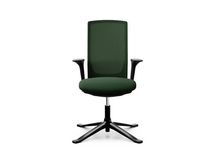 Konferenzstuhl HAG Futu Mesh Communication 1102-S mit 2D Armlehnen, Grün, Neu - Ergonomisch & Höhenverstellbar