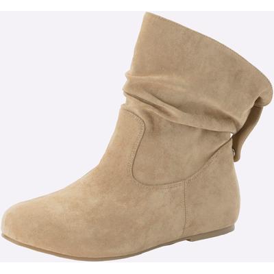 Stiefelette SHEEGO, Damen, Gr. 40, beige, Lederimitat, Polyester, Schuhe Stiefelette