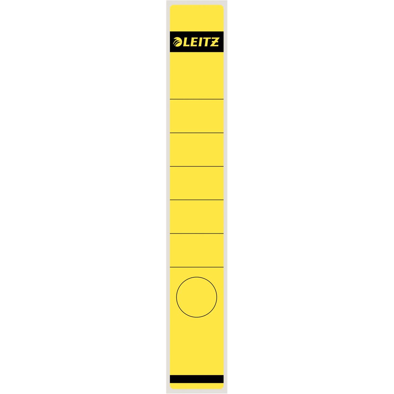 LEITZ Ordnerrücken-Etikett, 39 x 285 mm, lang, schmal, gelb selbstklebend