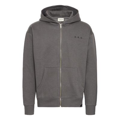 Sweatjacke SOLID "Sweatjacke SDHenne", Herren, Gr. XL, grau (iron gate), Obermaterial: 60% Baumwolle CO. 40% Polyester PES., Sweatjacken Sweatjacke