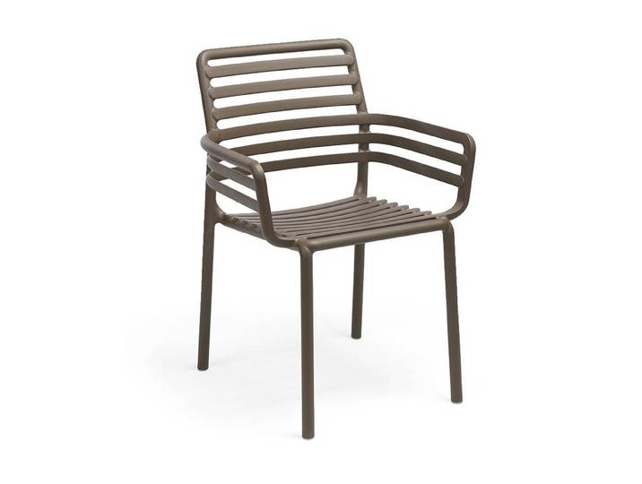 NARDI set de 2 fauteuils pour extérieur DOGA ARMCHAIR (Tabac - Polypropylène PRV)