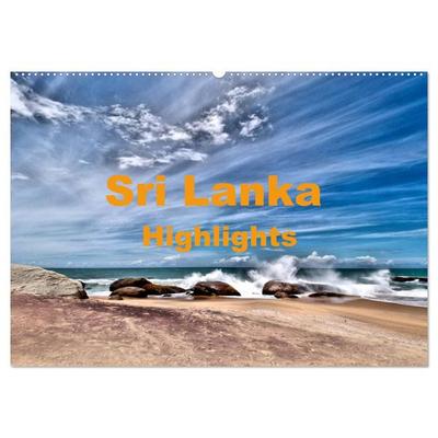 Sri Lanka - Highlights (Wandkalender 2026 DIN A2 quer), CALVENDO Monatskalender