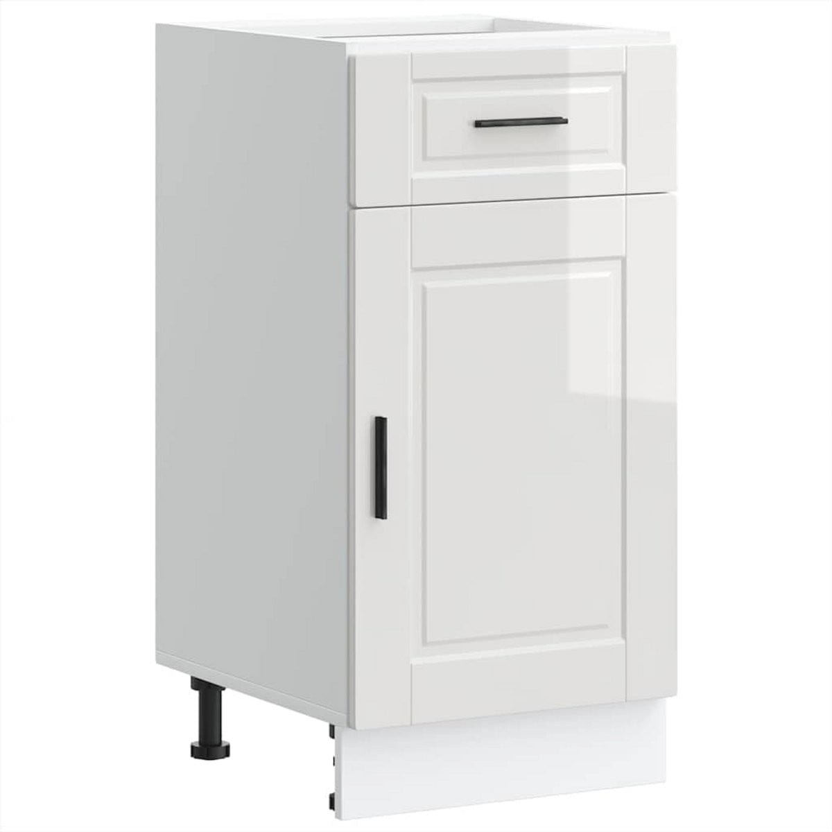 Keuken Onderkast Hoogglans Wit met Lade en Spoelbak