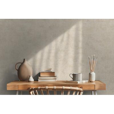 Vliestapete A.S. CRÉATION "THE BOS Uni Metalliceffekt", beige (beige goldfarben metallic), B:0,53m H:0,01m L:10,05m, Vinyl, Vlies, Tapeten, Grafisch Tapeten Wohnzimmer Schlafzimmer Küche modern Flur Design Büro