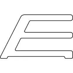 HSK Ersatzteile Magnetaufnahmeprofil, Edelstahllook, E100236-S-90 E100236-S-90