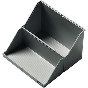 Helit Karteikasten H6214595, the index, A5, aus Kunststoff, schwarz, für 500 Karteikarten