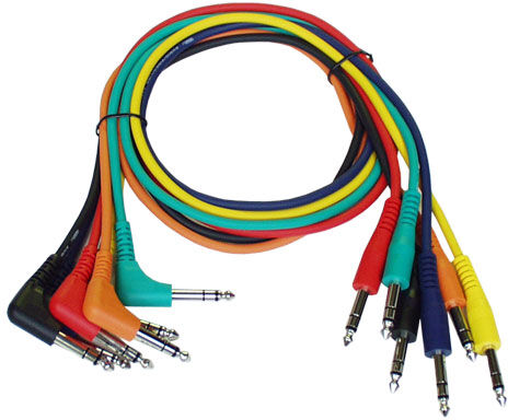 DAP Audio Patchkabel, 90cm, Klinke stereo, 90°