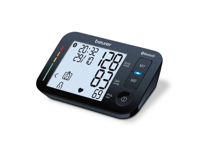 Beurer Blutdruckmessgerät, Schwarz, 8.3x11.2x17.1 cm, Blutdruck-Bewertungsskala nach Who, kostenlose App, Bluetooth, einfache Analyse, handlich, einfache Bedienung, Freizeit & Co, Wellness & Gesundheit, Gesundheit