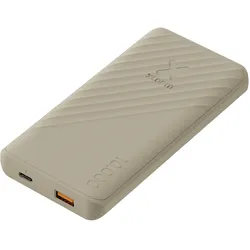 Xtorm Go2 Powerbank 10000mAh 15W USB-C/USB-A (10000 mAh, 15 W, 37 Wh), Powerbank, Beige