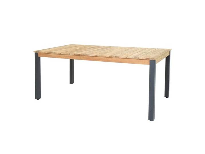 Zebra Derex Gartentisch 180x100cm Aluminium/Teak recycelt