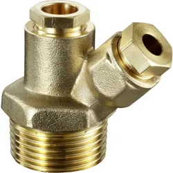 Oventrop Stopfbuchsverschraubung 2040152 R 1x8/10/12mm, doppelt, für Vor-/Rücklauf