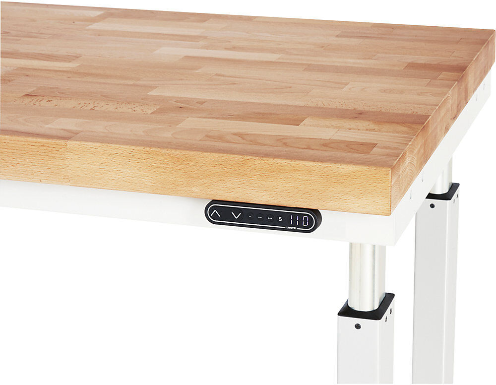 Komfort-Bedienelement, für elektrisch höhenverstellbare Arbeitstische, BxT 130 x 20 mm RAU