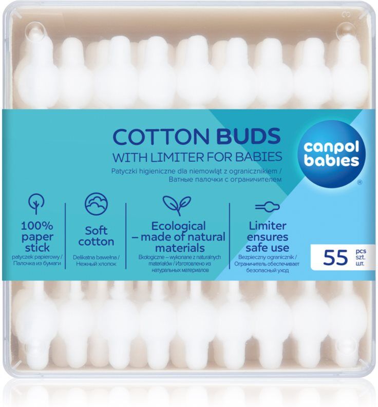 Canpol babies Hygiene cotons-tiges pour enfant 56 pcs
