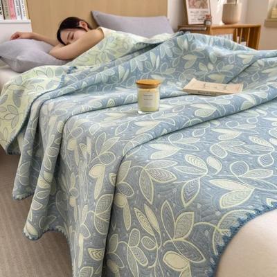 Uplift Picks 3 Layer Cotton Gauze Blanket Lightweight Pure Cotton Throw blue Willow 200x230cm 1 Pc