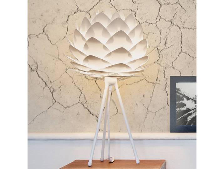 UMAGE Tischlampe Silvia, weiß / opal, für Wohn- / Esszimmer, Aluminium, Design, Tischlampe