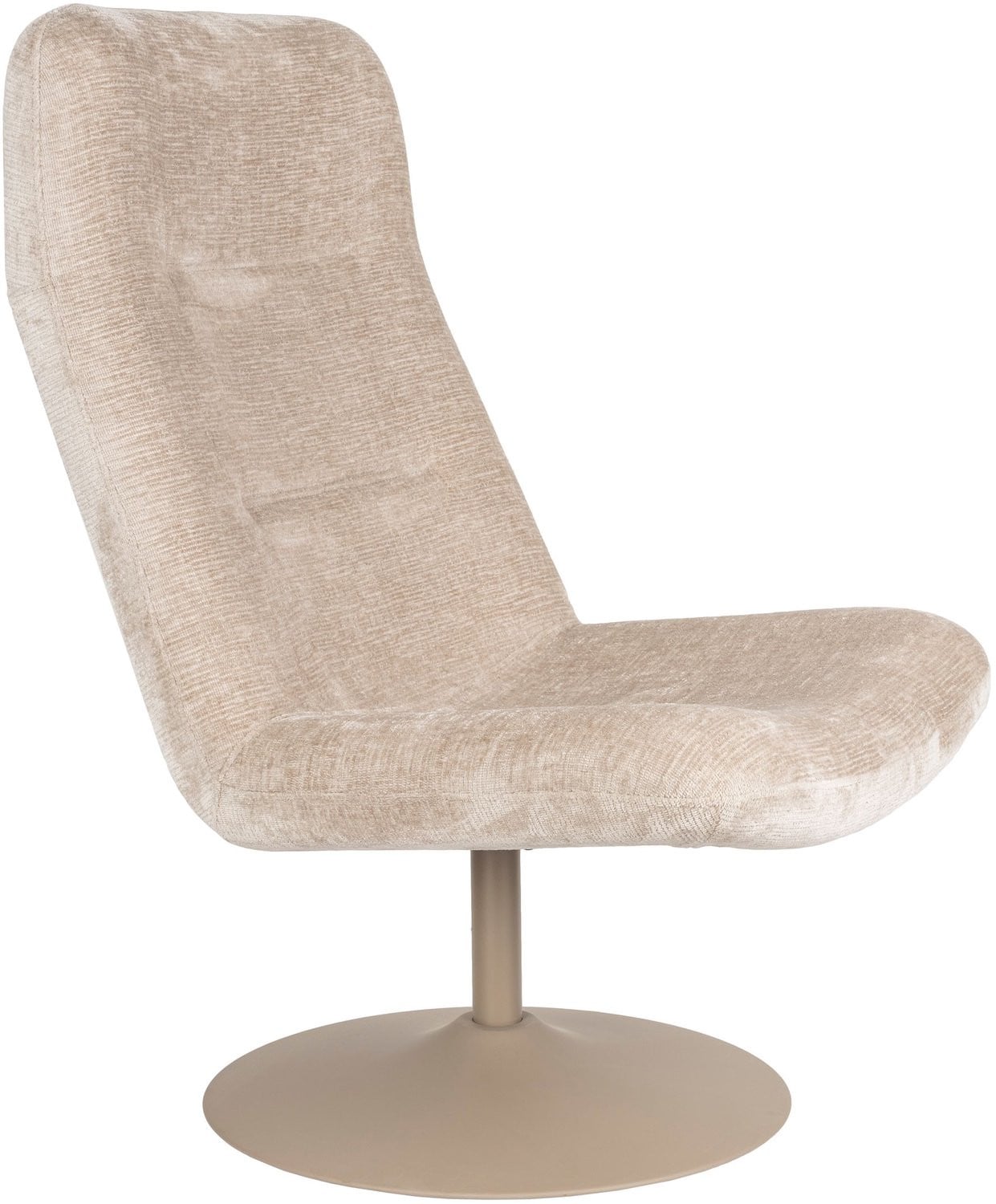 Zuiver Ume Fauteuil Beige - Moderne Lounge Stoel voor de Woonkamer